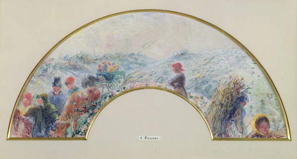 Detail of Winter, Return from the Fair, 1878 by Camille Pissarro