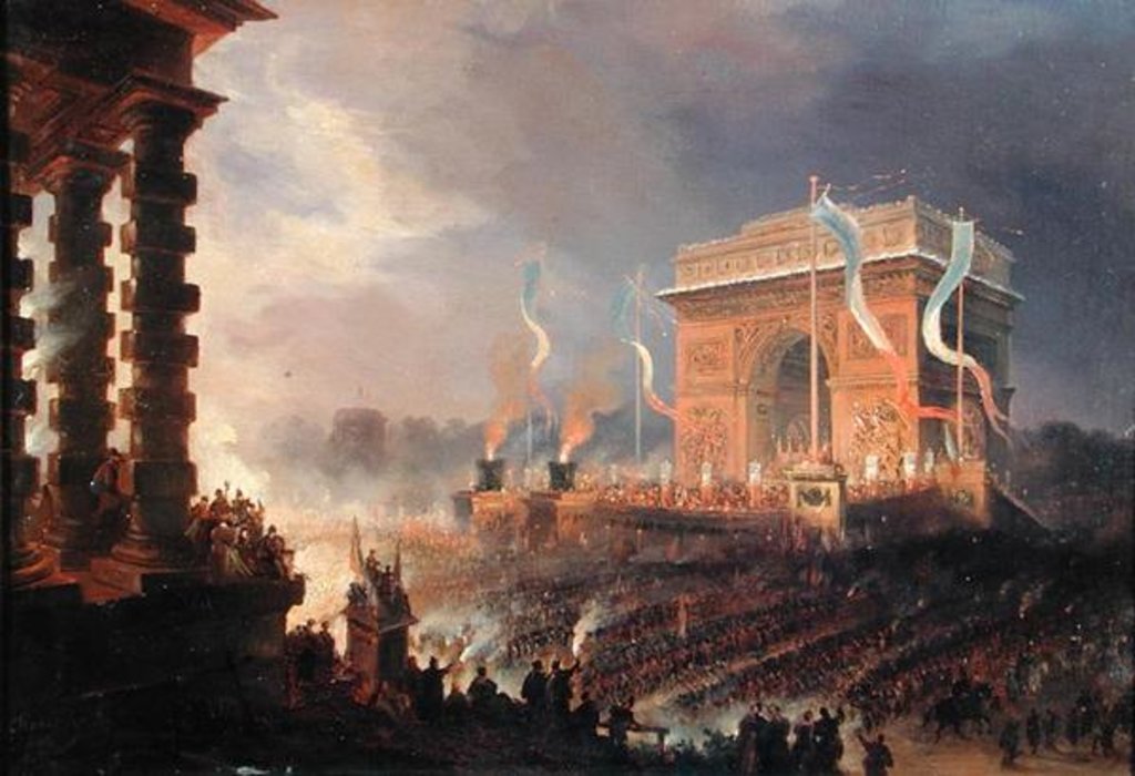 Detail of Festival of the Fraternity of the Arc de Triomphe, 24th April 1848 by Jean-Jacques Champin