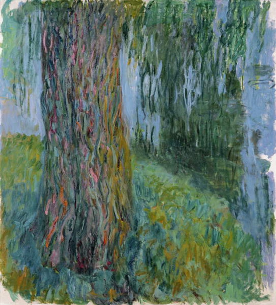 Detail of Weeping Willow and the Waterlily Pond, 1916-19 by Claude Monet