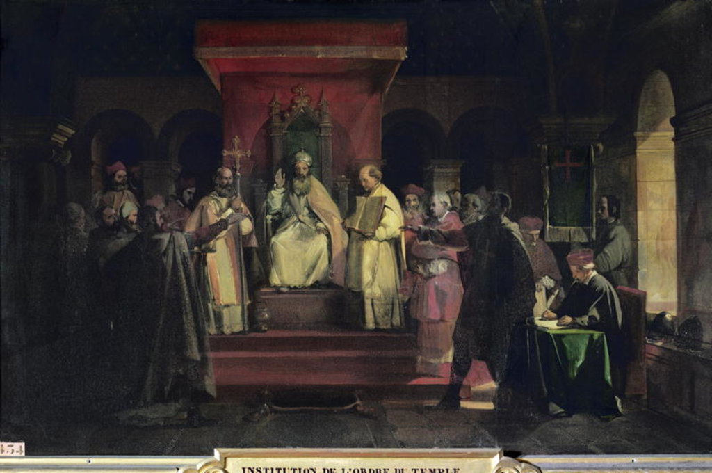 Detail of Institution of the Order of the Templars in 1128 by Francois-Marius Granet