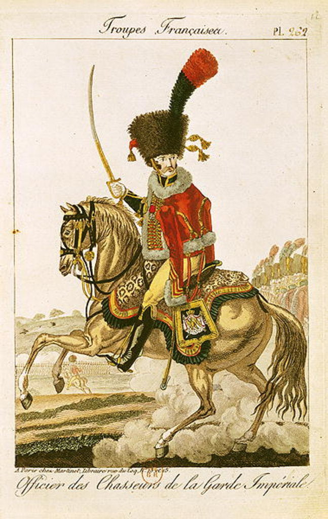 Detail of Officer of the Hussars of the Imperial Guard during the First Empire by French School