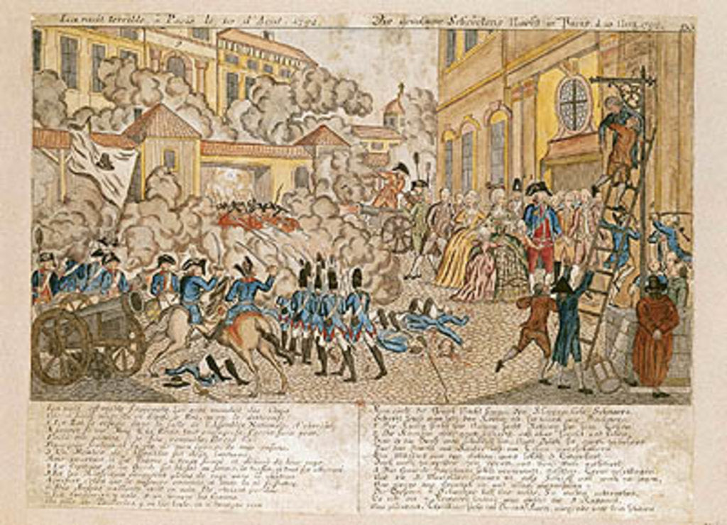 Detail of The Terrible Night in Paris, 10th August 1792 by French School