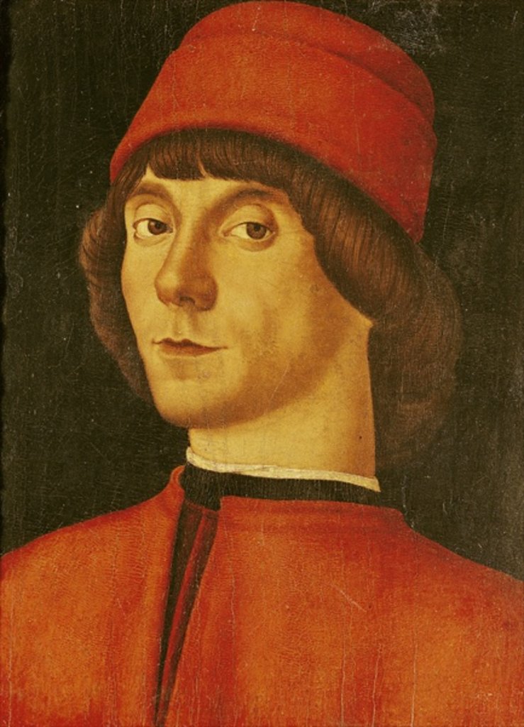 Detail of Portrait of a Young Man by Italian School