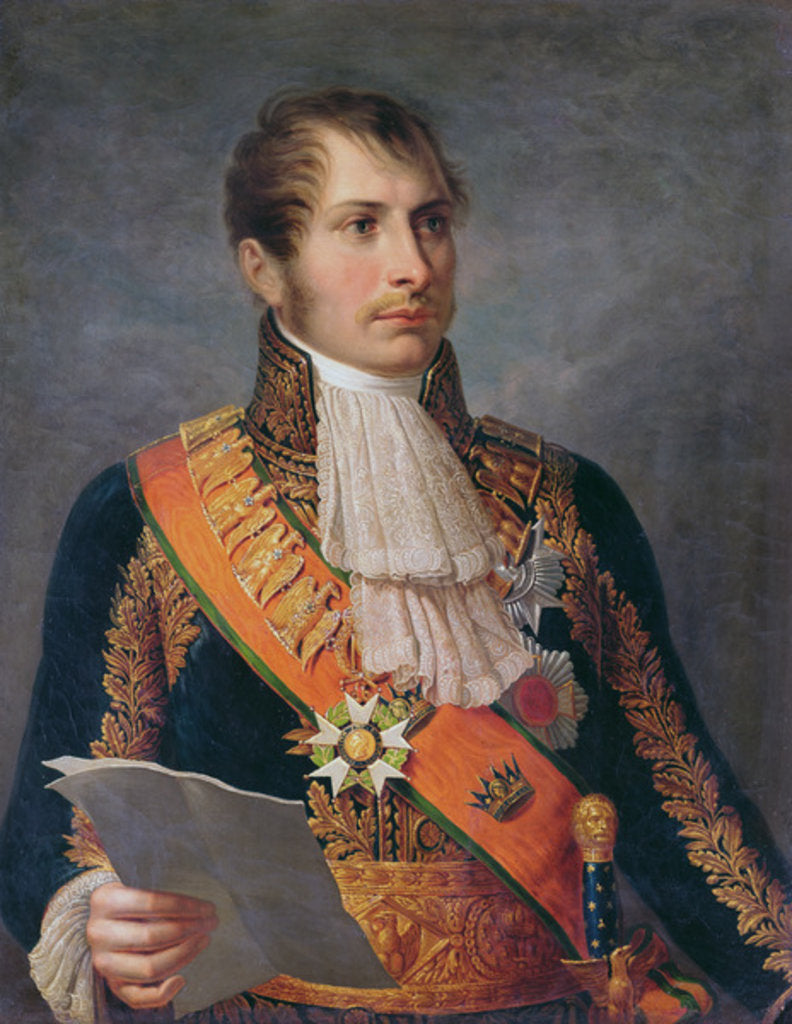 Detail of Portrait of Prince Eugene de Beauharnais Viceroy of Italy and Duke of Leuchtenberg, c.1804 by French School