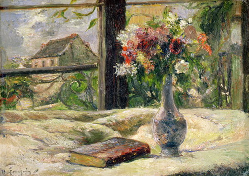 Detail of Vase of Flowers by Paul Gauguin