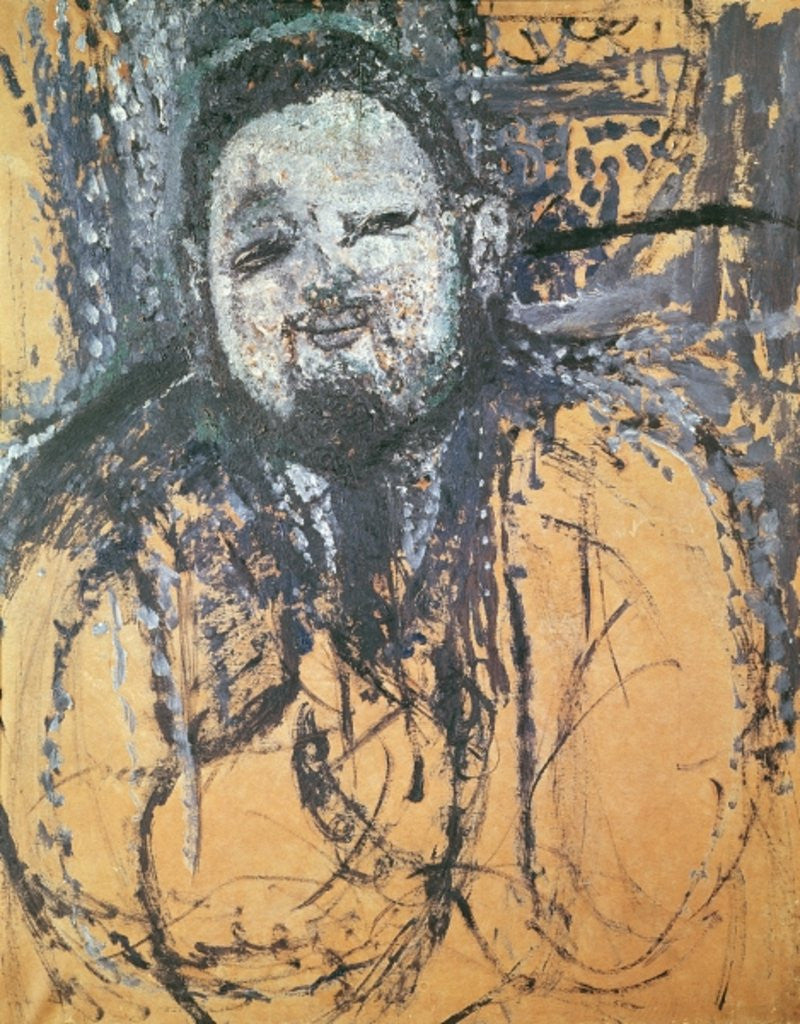 Detail of Diego Rivera by Amedeo Modigliani