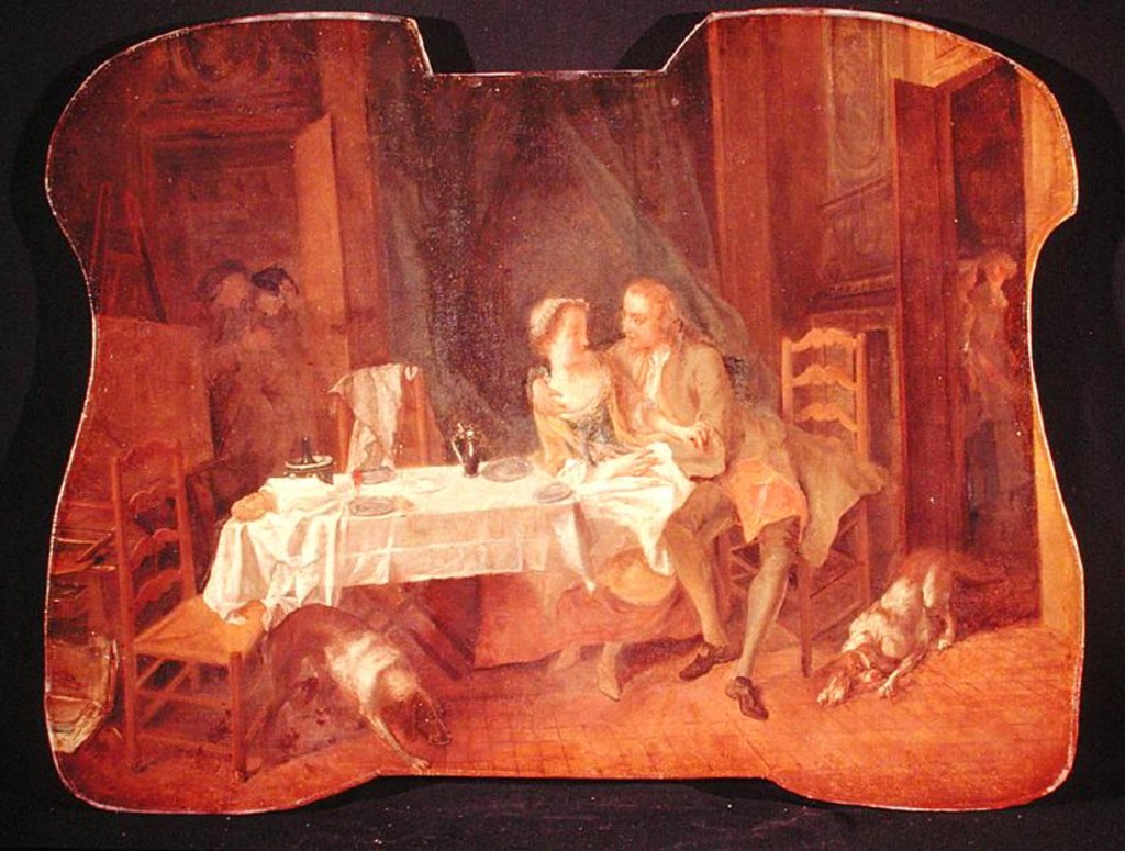 Detail of The Natives of Rheims by Nicolas Lancret