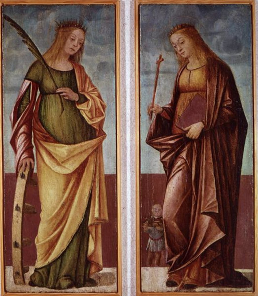 St. Catherine of Alexandria and St. Paraceve or Veneranda by Vittore Carpaccio