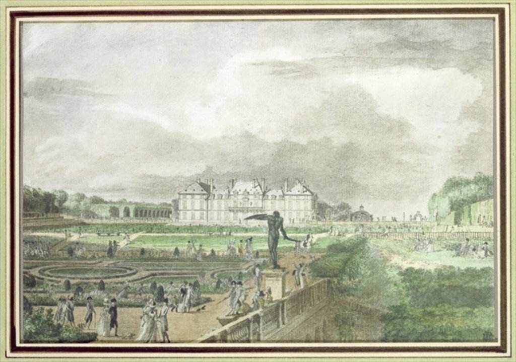 Detail of Chateau and Garden of Sceaux by Meunier