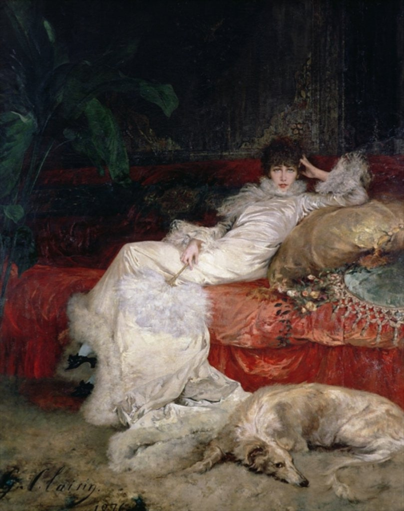 Detail of Sarah Bernhardt by Georges Clairin