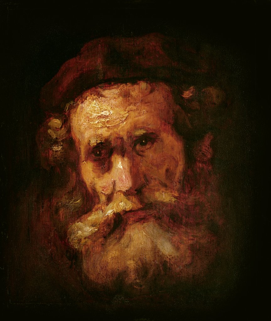 Detail of A Rabbi by Rembrandt Harmensz. van Rijn