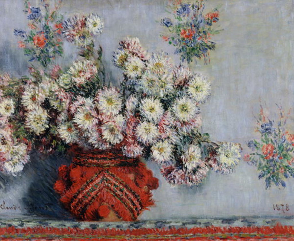 Detail of Chrysanthemums, 1878 by Claude Monet