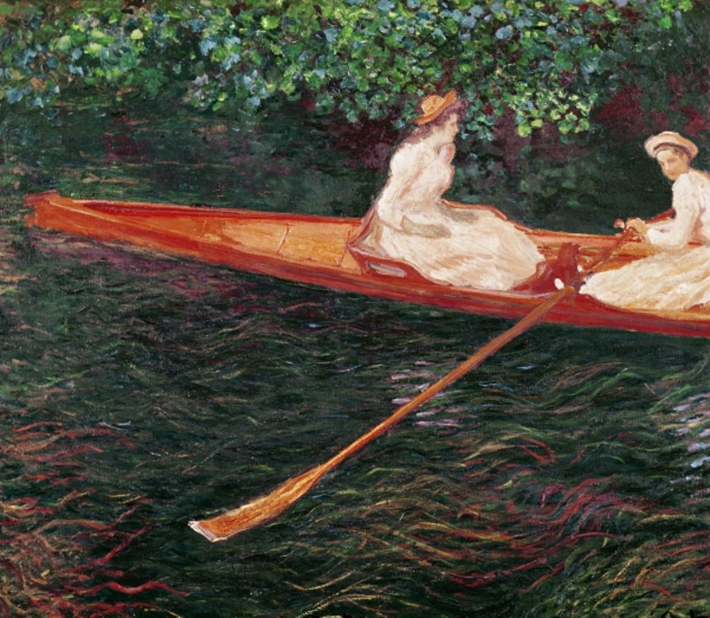 Detail of Boating on the river Epte, c.1889-1890 by Claude Monet