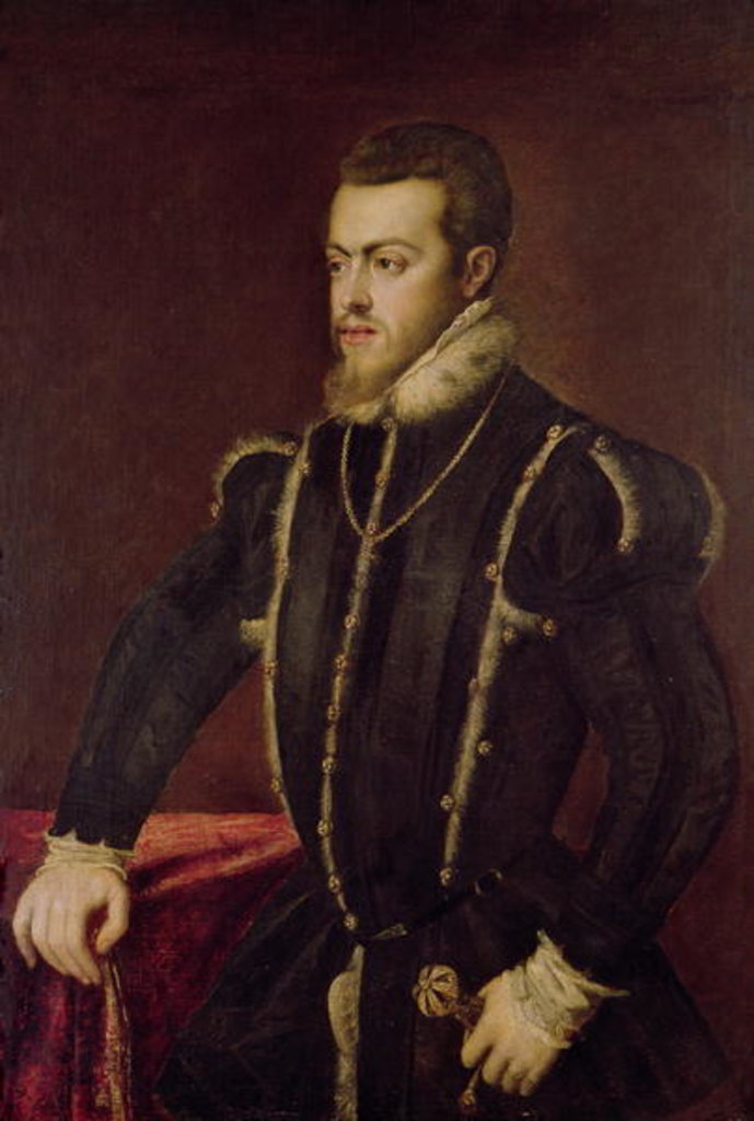 Detail of Portrait of Philip II of Spain by Titian