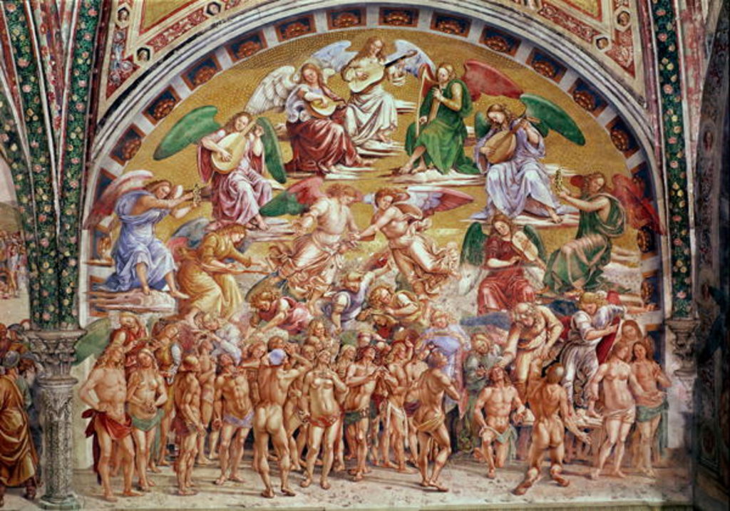 Detail of The Calling of the Chosen to Heaven by Luca Signorelli