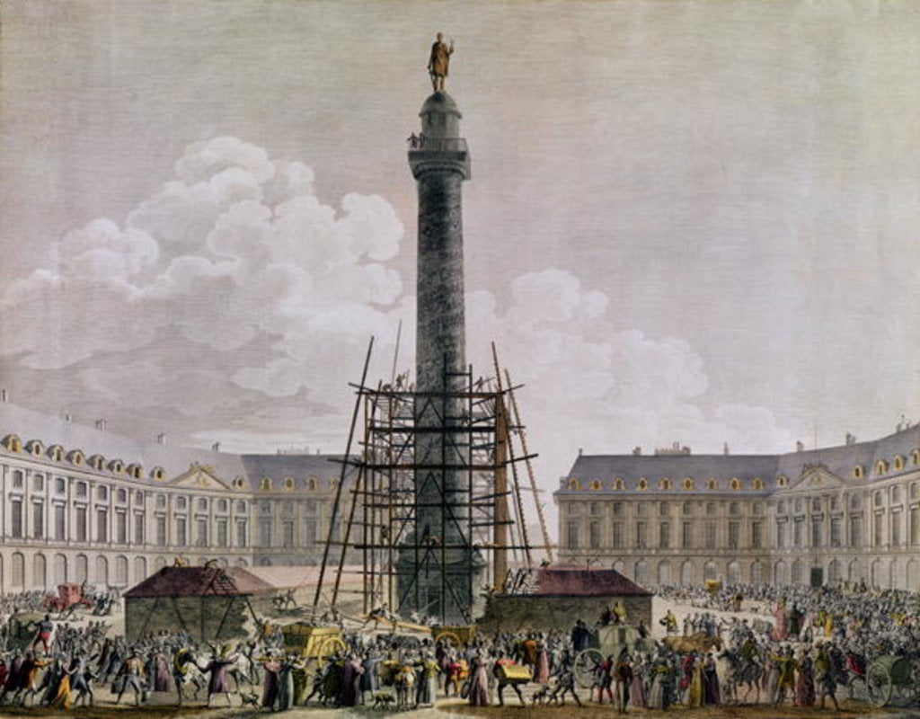 Detail of Construction of the Vendome Column in 1803-10 by French School