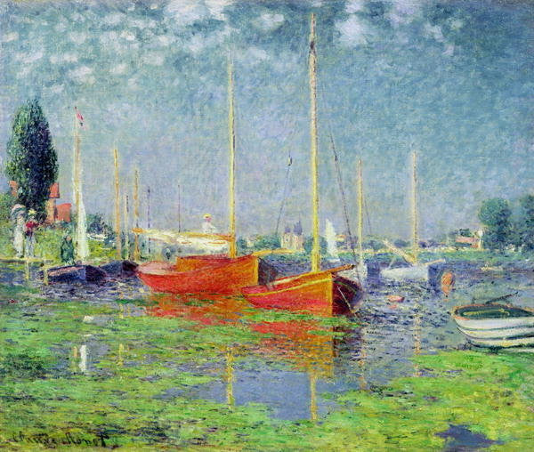 Detail of Argenteuil by Claude Monet