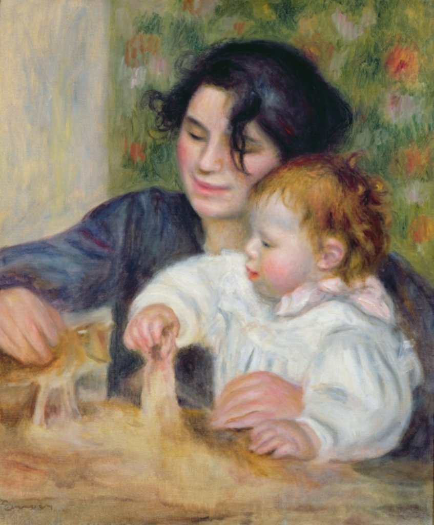 Detail of Gabrielle and Jean by Pierre Auguste Renoir