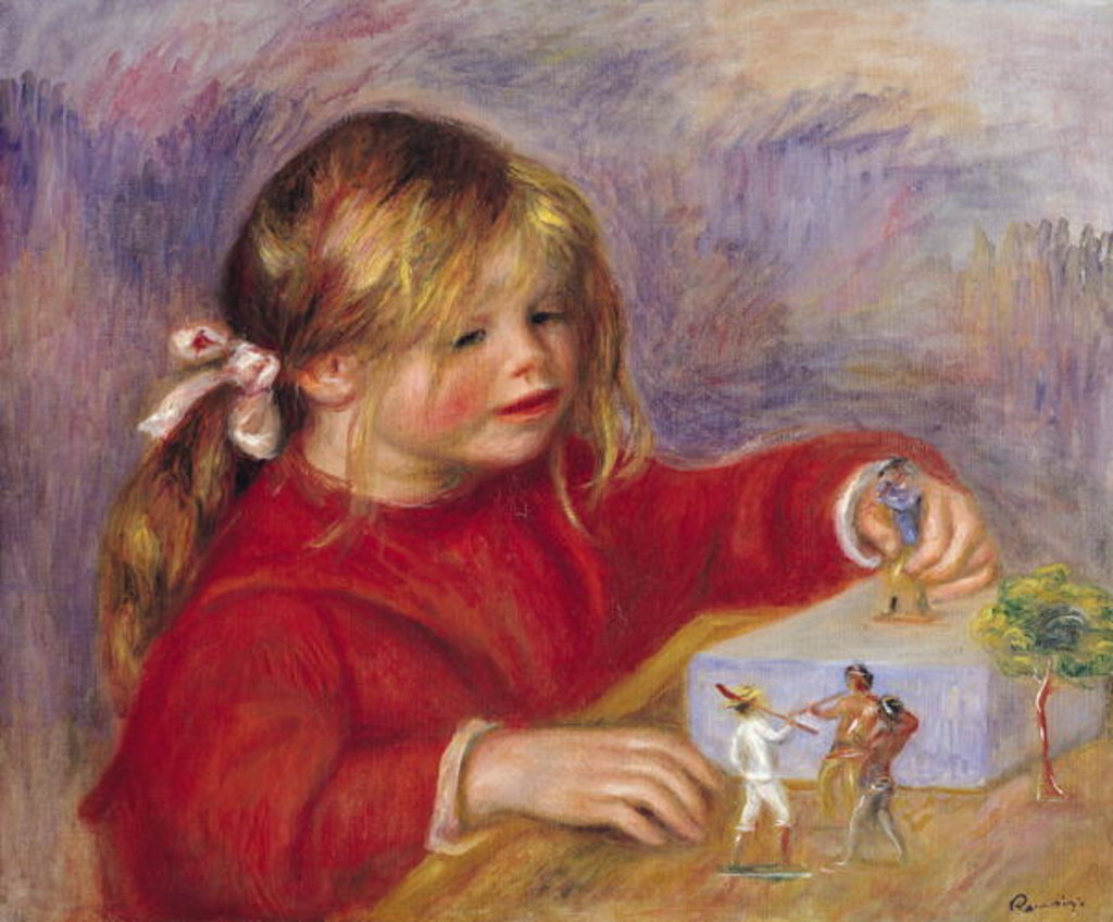 Detail of Claude Renoir at Play, 1905 by Pierre Auguste Renoir