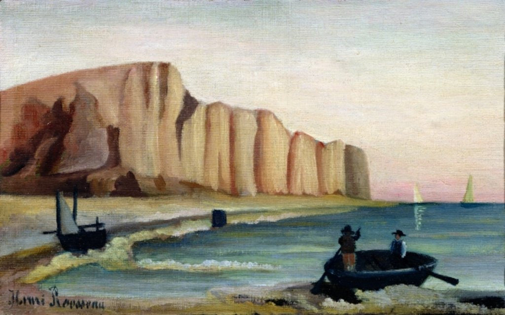 Detail of Cliffs by Henri J.F. Rousseau