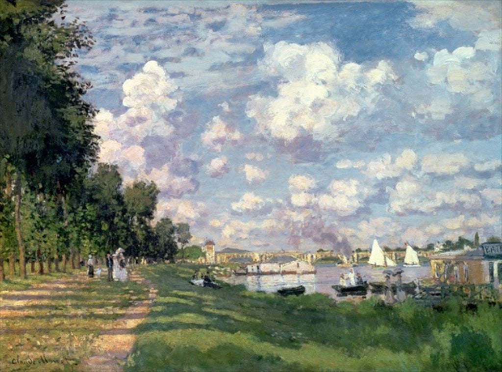 Detail of The Marina at Argenteuil by Claude Monet