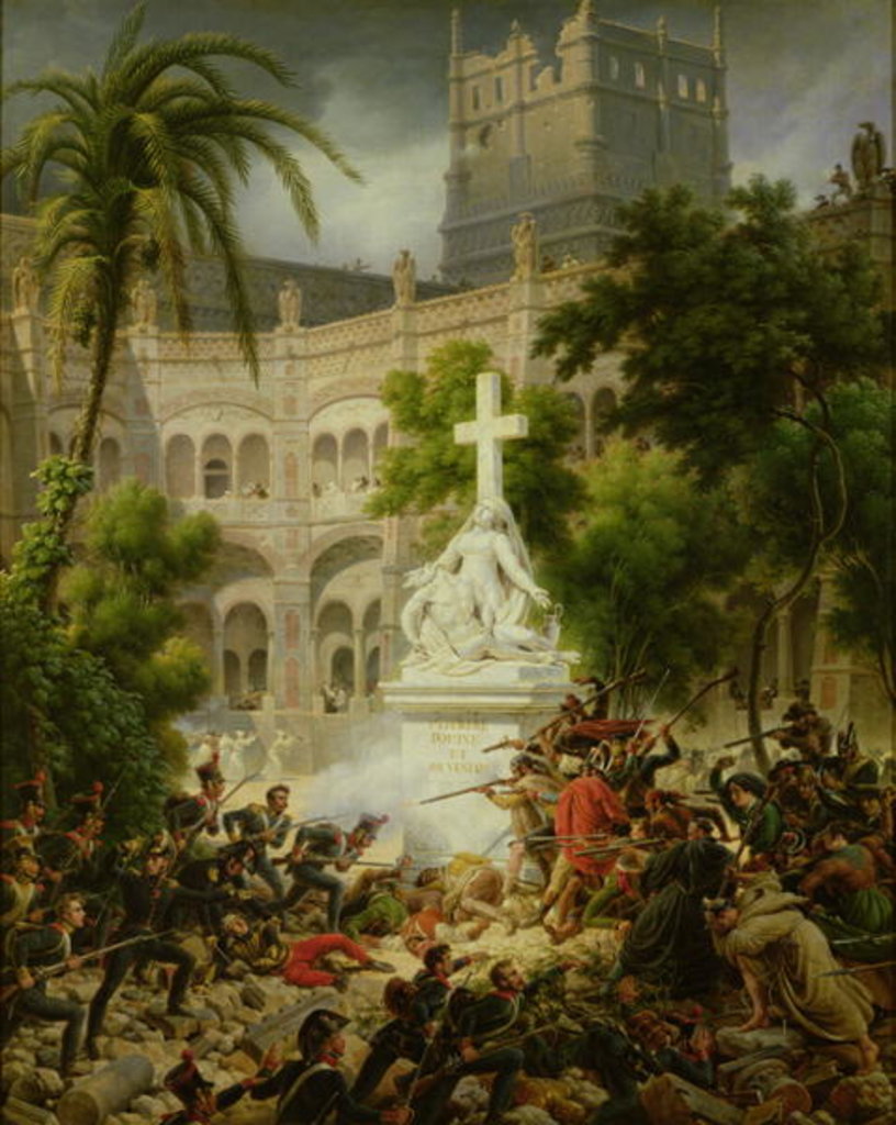 Detail of Assault on the Monastery of San Engracio in Zaragoza, 8th February 1809, 1827 by Louis Lejeune