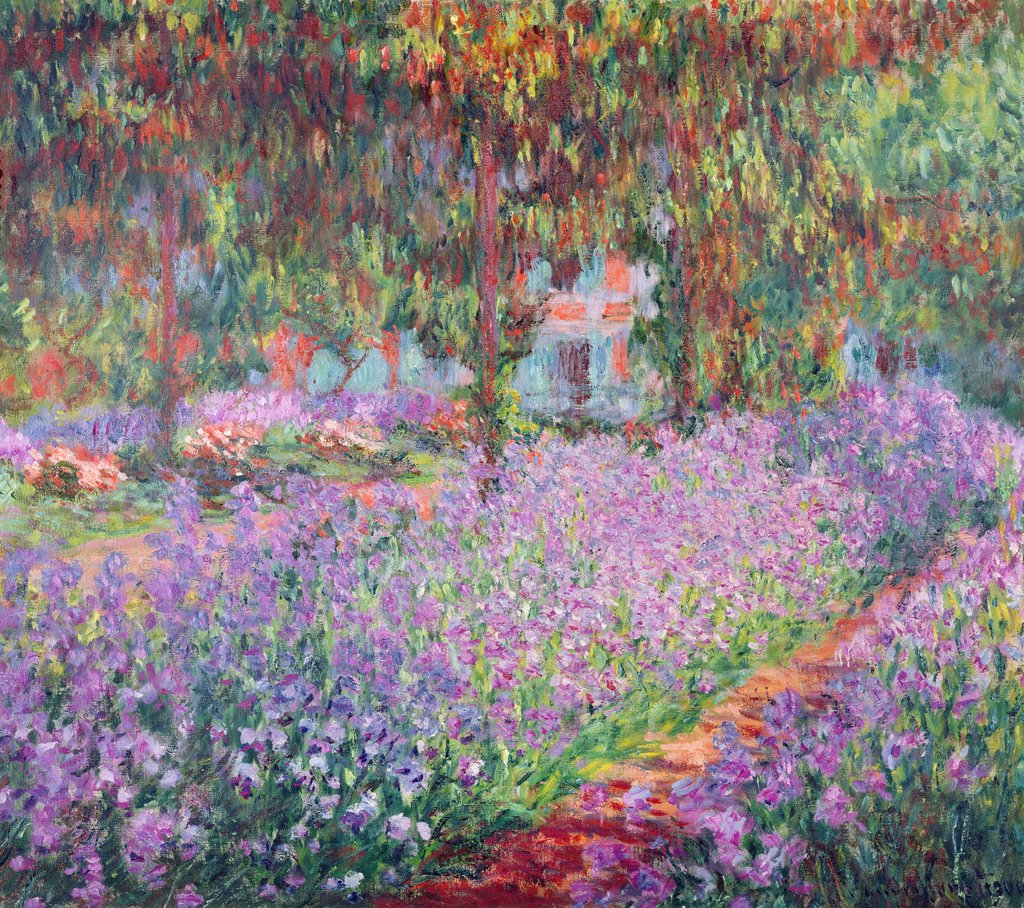 Detail of The Artist's Garden at Giverny, 1900 by Claude Monet