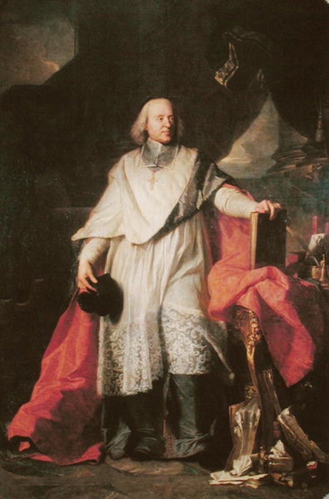 Detail of Jacques-Benigne Bossuet 1702 by Hyacinthe Francois Rigaud