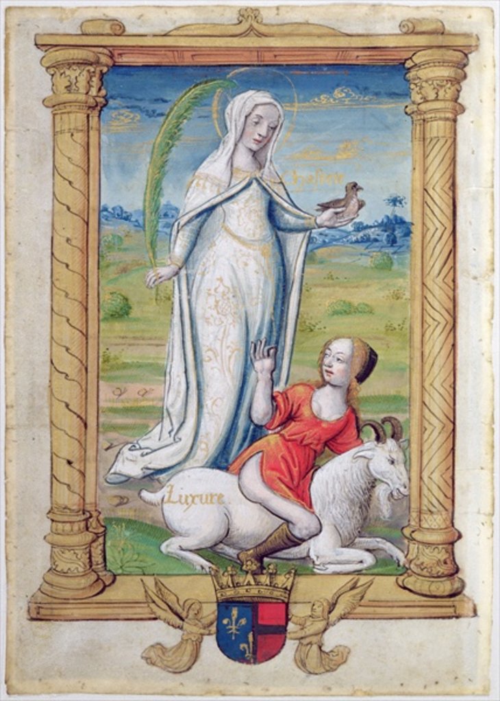 Detail of Chasity Against Lust by French School