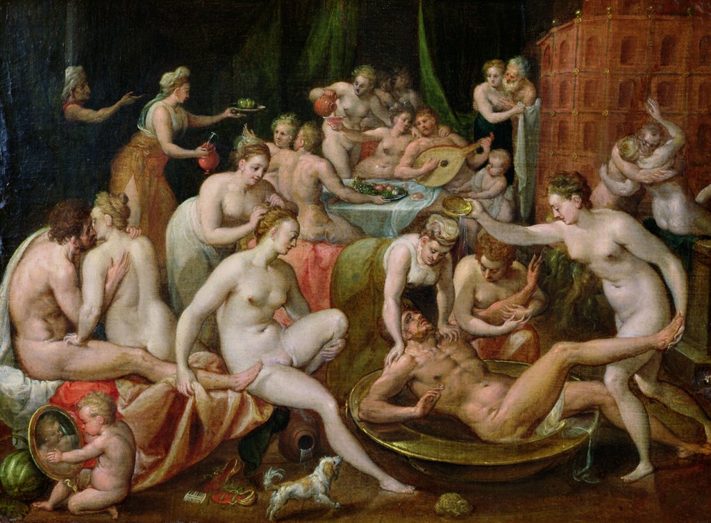 Detail of The Feast of the Gods by Bernard Ryckere