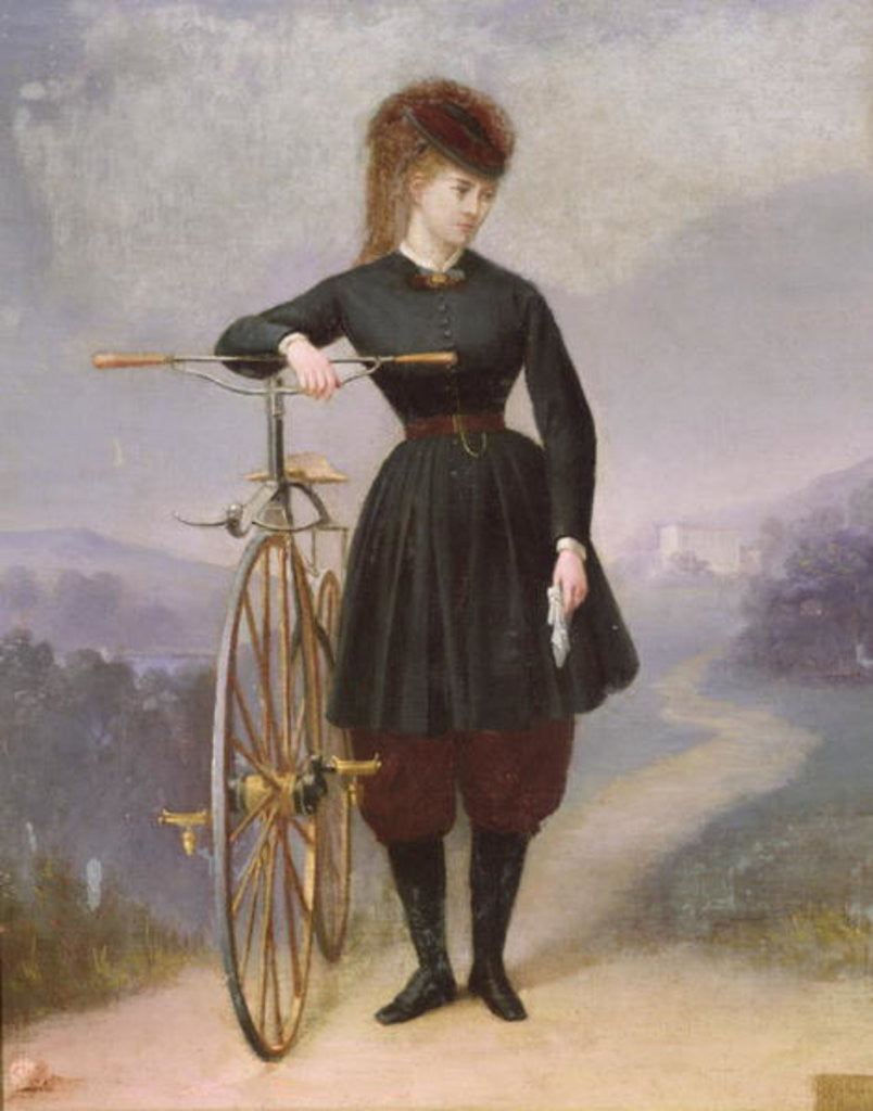 Detail of Blanche d'Antigny and her Velocipede by Betinet