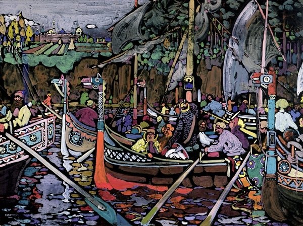 Song of the Volga, 1906 by Wassily Kandinsky