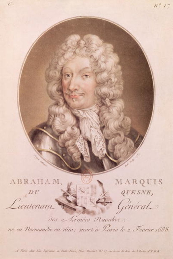 Portrait of Abraham Duquesne by French School
