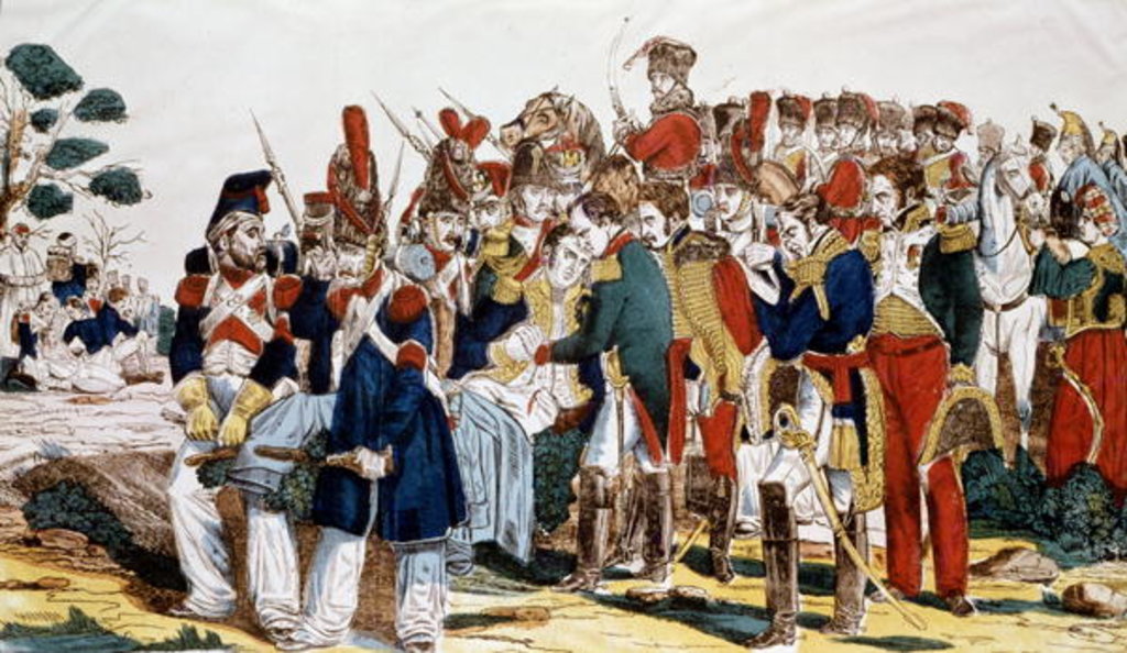 Detail of Napoleon I at Essling at the time of the death of Jean Lannes Duke of Montebello, 22nd May 1809 by French School