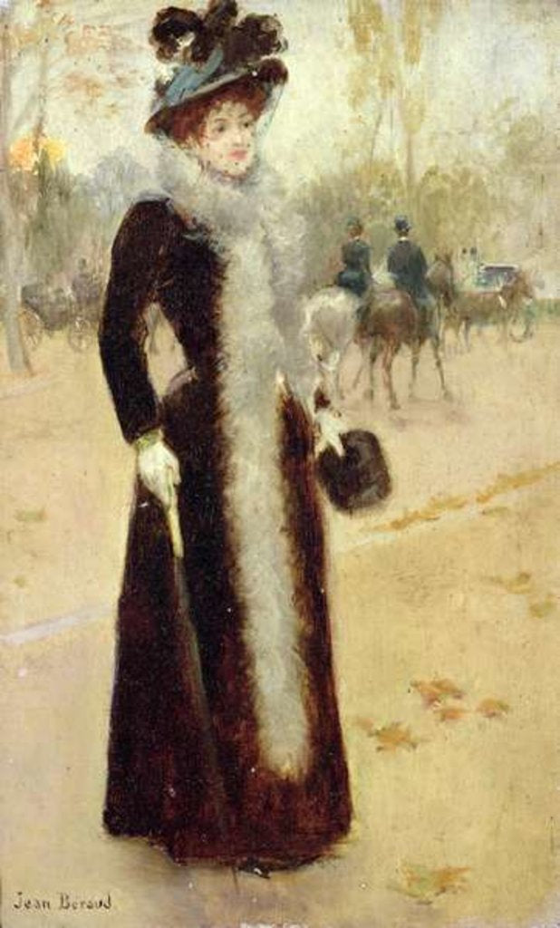 Detail of A Parisian Woman in the Bois de Boulogne, c.1899 by Jean Beraud