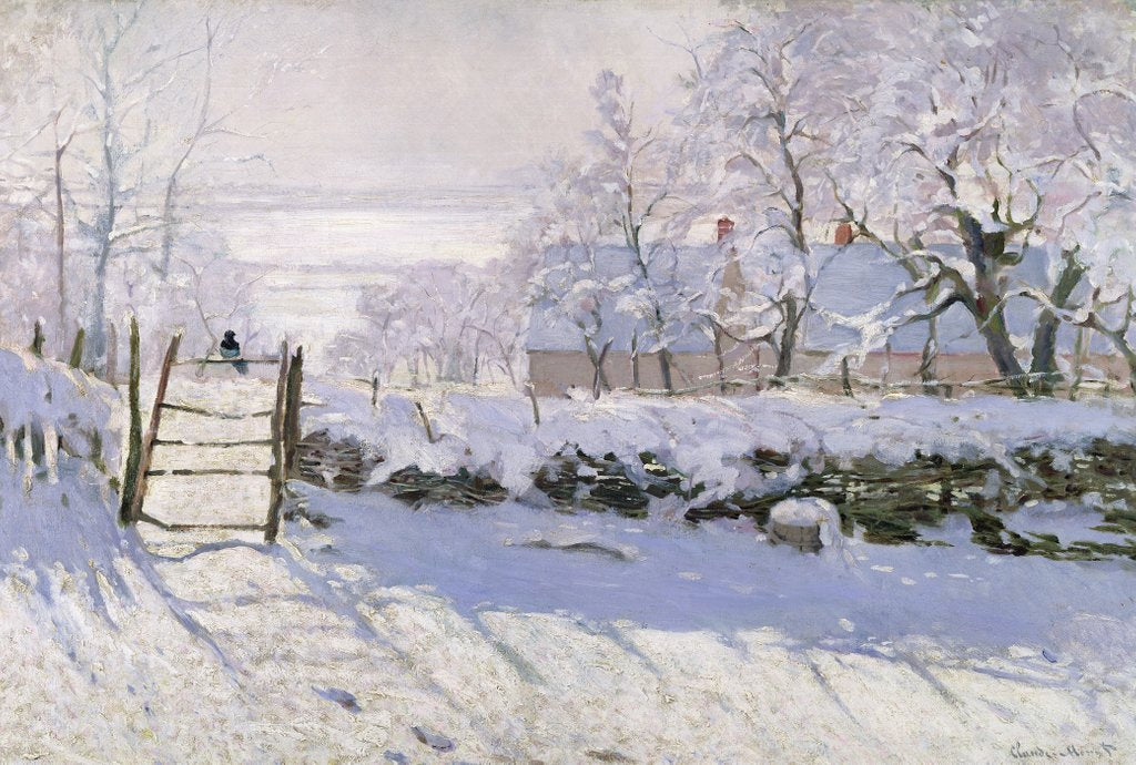 Detail of The Magpie, 1869 by Claude Monet