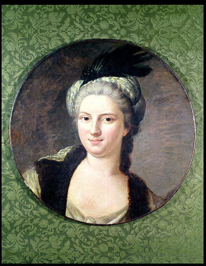 Detail of Pauline-Felicite de Nesle Countess of Vintimille by Jacques Andre Joseph Camelot Aved