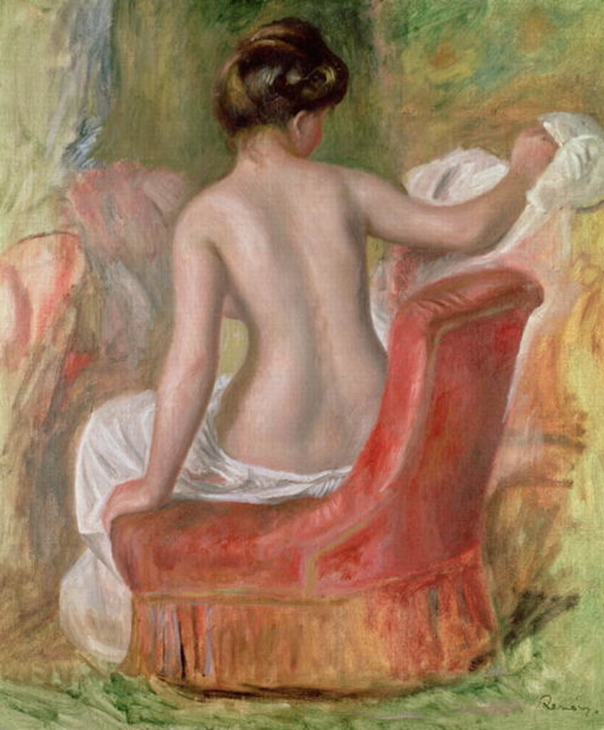Detail of Nude in an Armchair, 1900 by Pierre Auguste Renoir