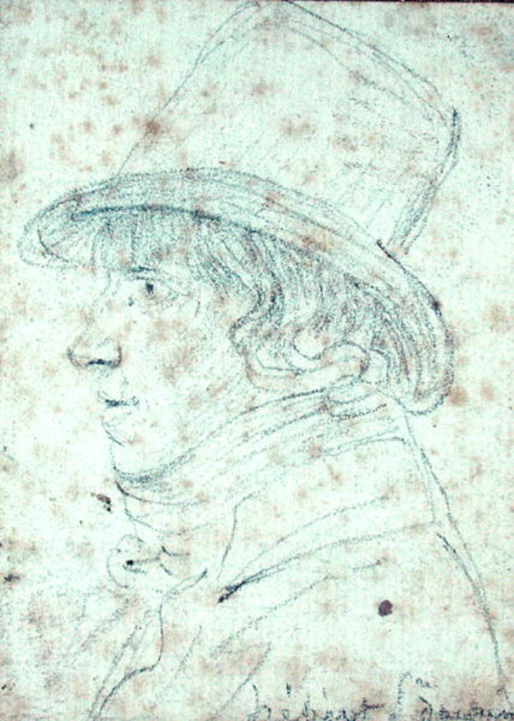 Detail of Jacques Hebert by Georges Francois Gabriel
