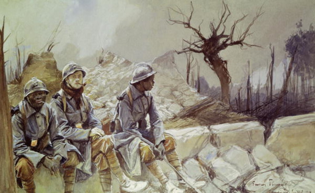 Detail of Dampierre, July 1916 by Francois Flameng