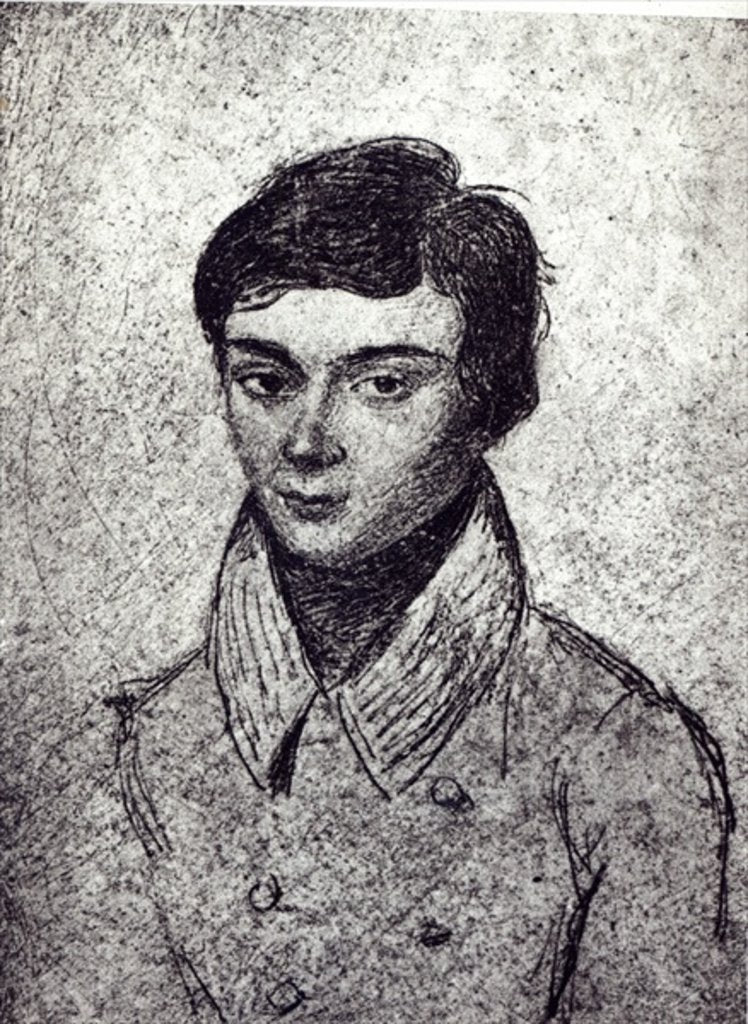 Detail of Portrait of Evariste Galois by French School