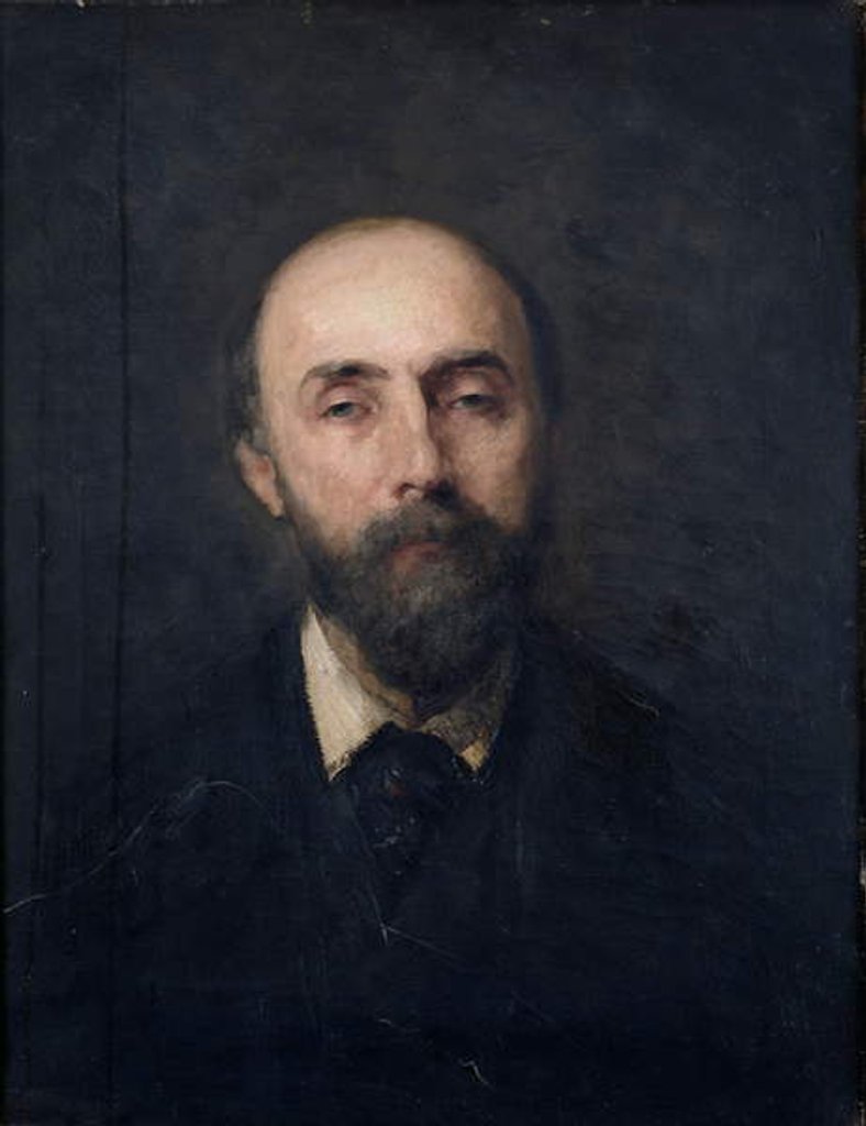 Detail of Portrait of Georges de Bellio c.1877 by Nicolas Gricoresco or Grigorescu