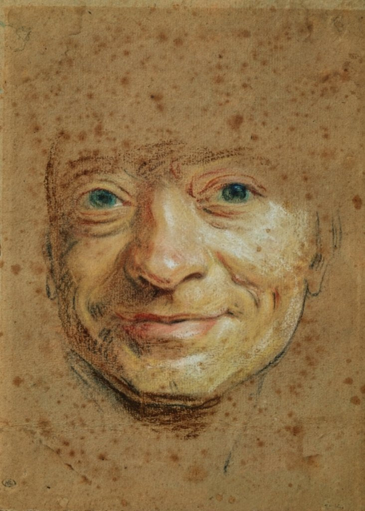 Detail of Self Portrait by Maurice Quentin de la Tour