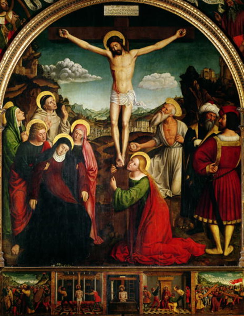 Detail of Crucifixion by Ludovico Brea