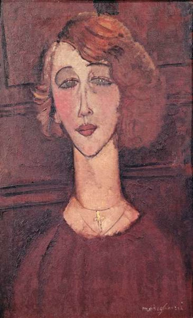 Detail of Renee, 1917 by Amedeo Modigliani