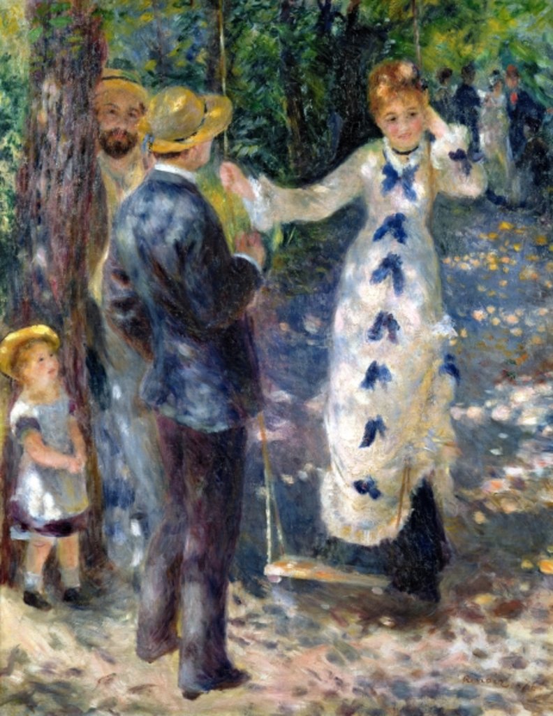 Detail of The Swing, 1876 by Pierre Auguste Renoir