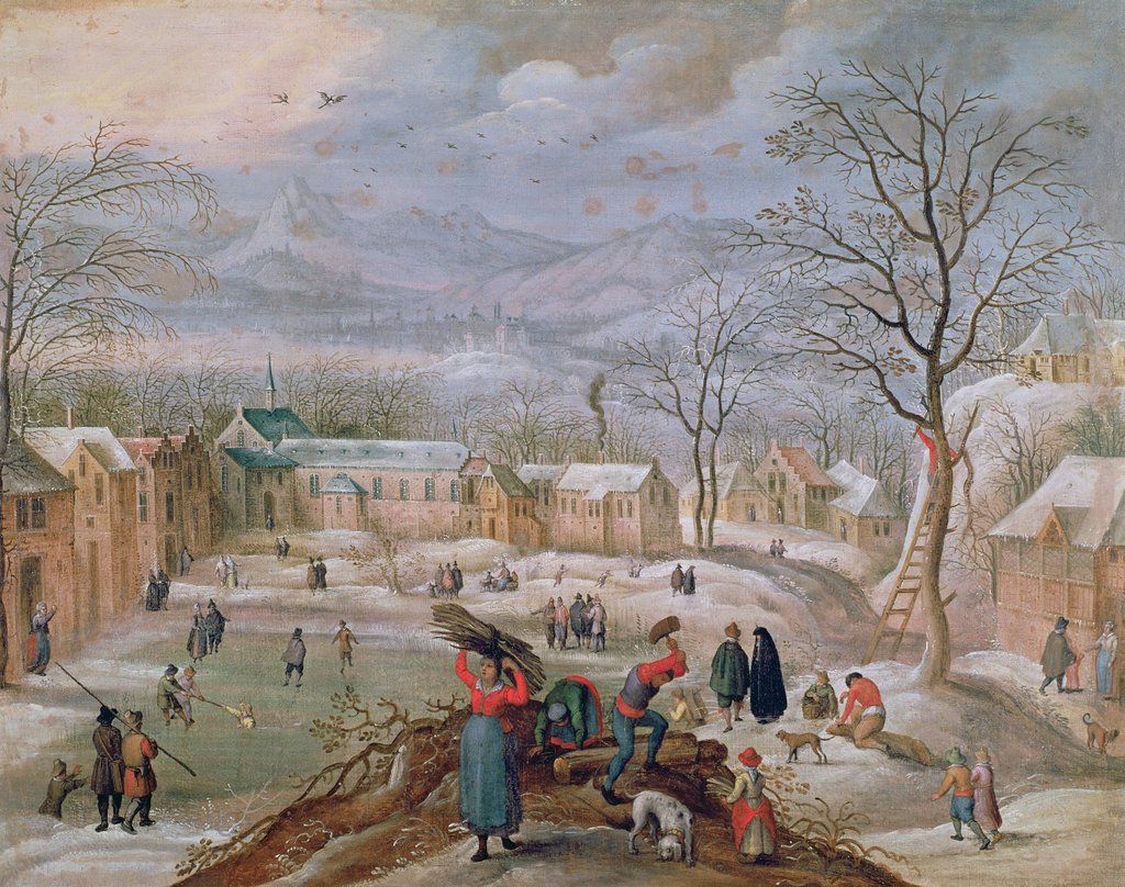 Detail of Winter by Flemish School