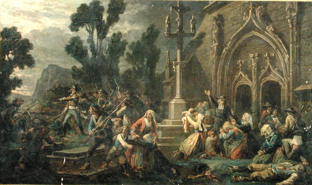 Detail of Chouans in the Vendee by French School