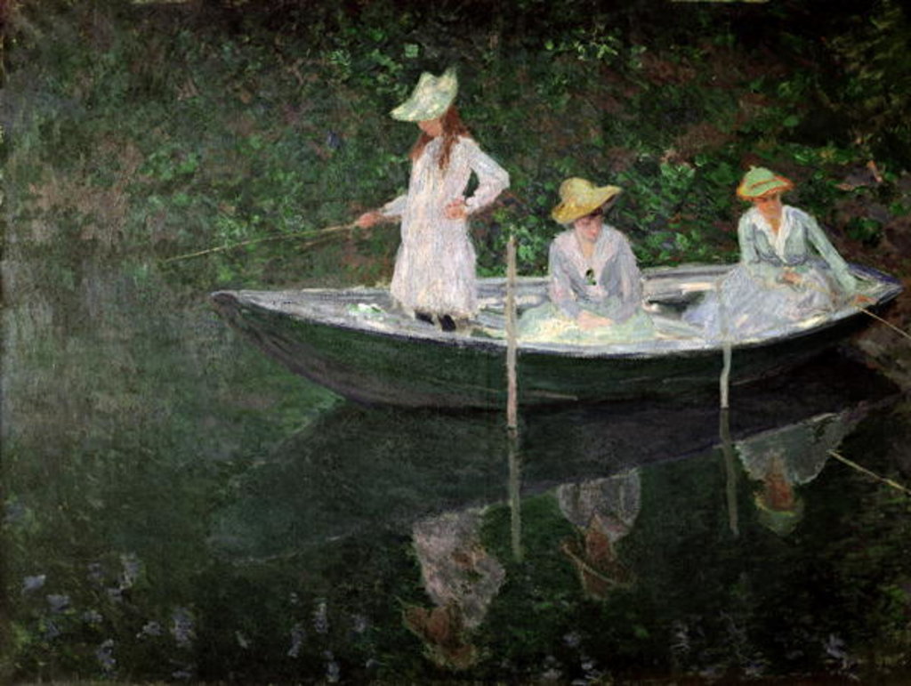 Detail of The Boat at Giverny, c.1887 by Claude Monet