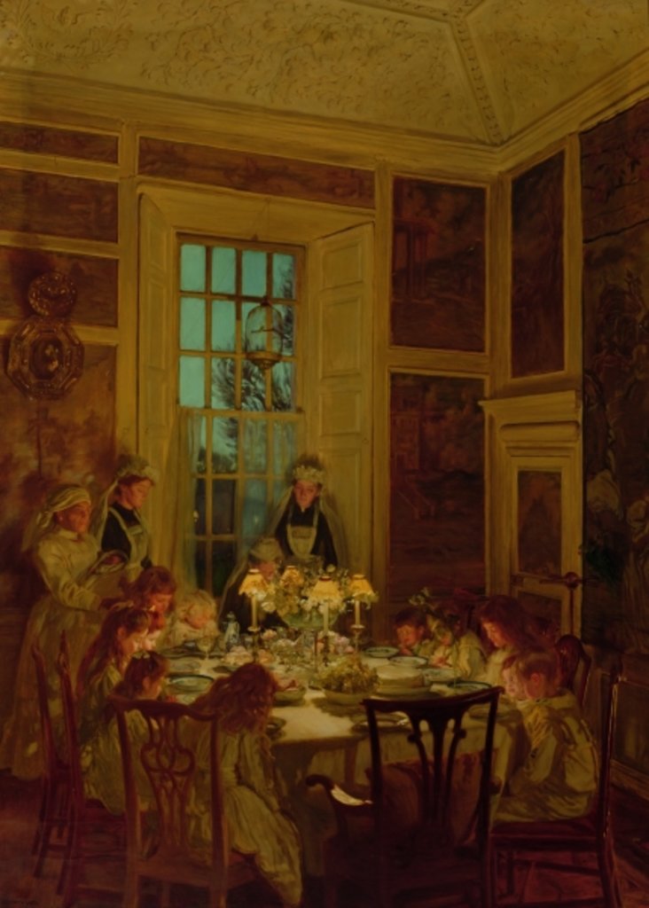 Detail of Grandmother's Birthday, 1893 by John Henry Lorimer
